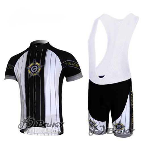 Pearl Izumi Maillot blanco negro mangas cortas tirantes